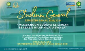 Stadium General Mahasiswa Baru Pascasarjana UNUGIRI Bojonegoro Semester Ganjil 2023/2024
